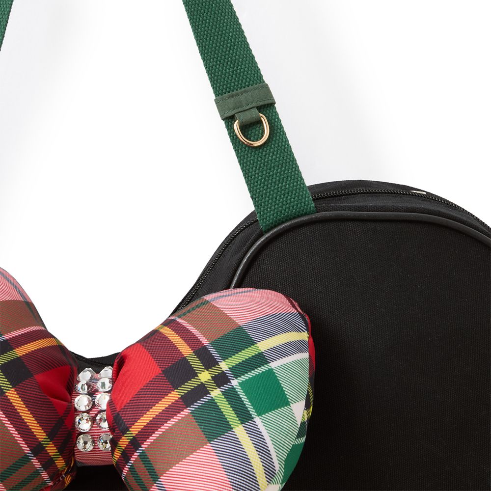 Tote bag navideño de lona Minnie Mouse carita grande