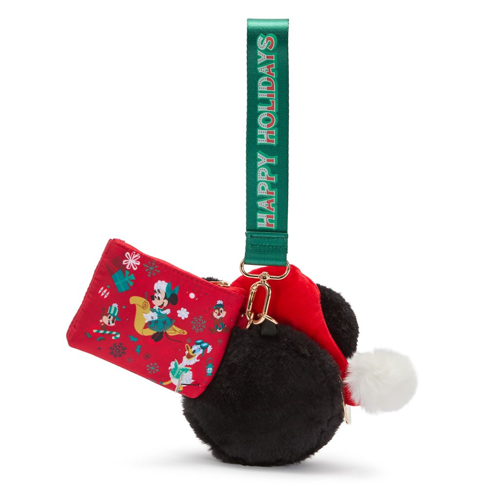 Monedero con muñequera de peluche Santa Mickey Mouse y amigos