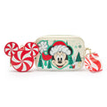 Set bolso cruzado y monedero navideño Santa Mickey Mouse Loungefly
