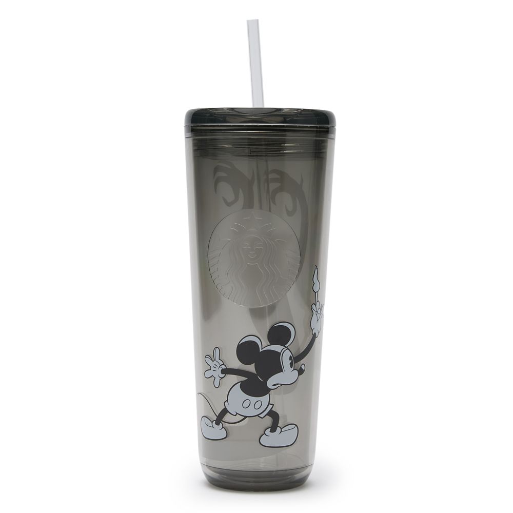 Vaso térmico translúcido Mickey Mouse Starbucks® 24 oz. con bombilla – La Casa Embrujada – Exclusivo