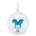 Adorno navideño de bola de vidrio con globo Mickey Mouse