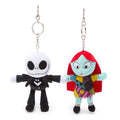 Set de llaveros de peluche para bolso Jack Skellington y Sally