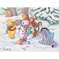 Lienzo de galería "Vacaciones de invierno de Pooh" Winnie Pooh