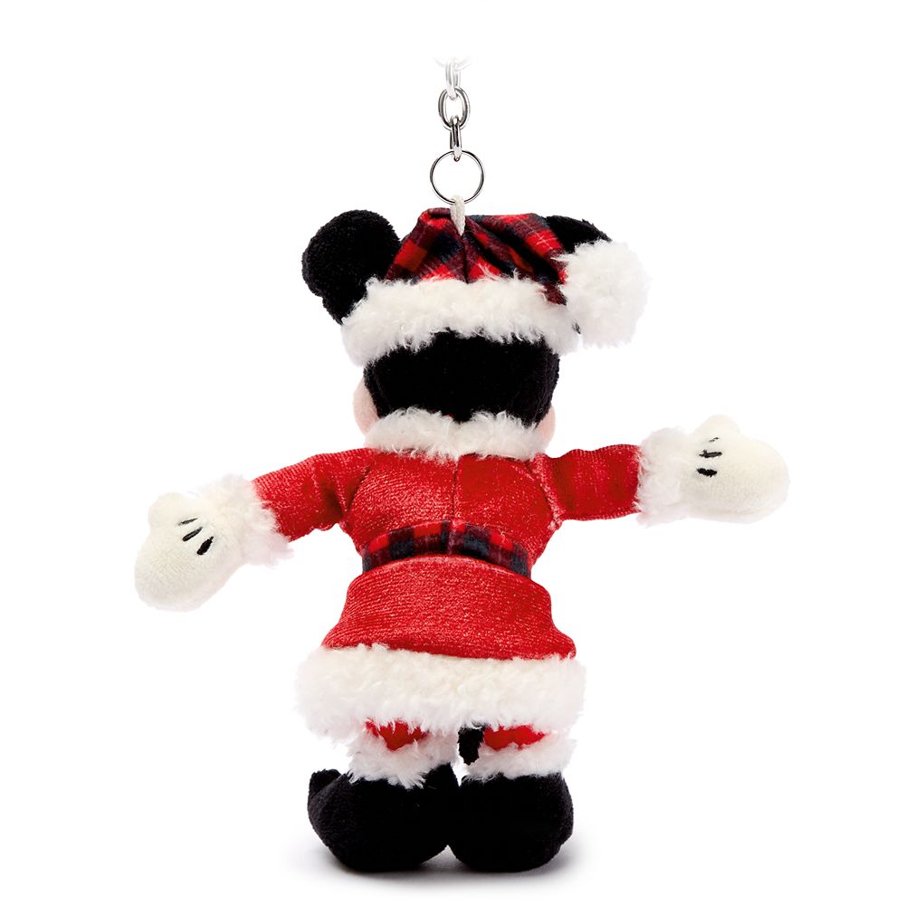 Llavero charm de peluche Santa Mickey Mouse