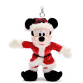 Llavero charm de peluche Santa Mickey Mouse