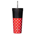 Vaso térmico de acero inoxidable con bombilla Minnie Mouse de lunares por Corkcicle