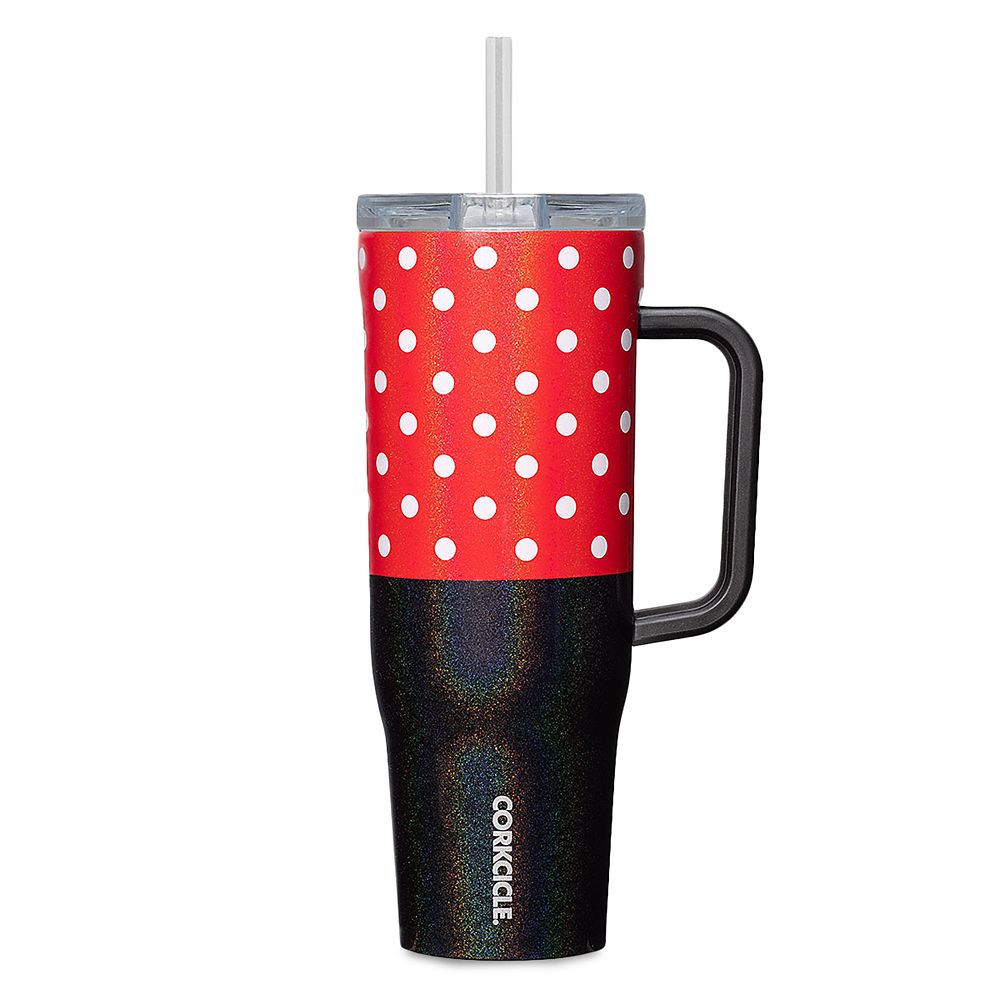 Vaso Cruiser de acero inoxidable con bombilla Minnie Mouse de lunares por Corkcicle