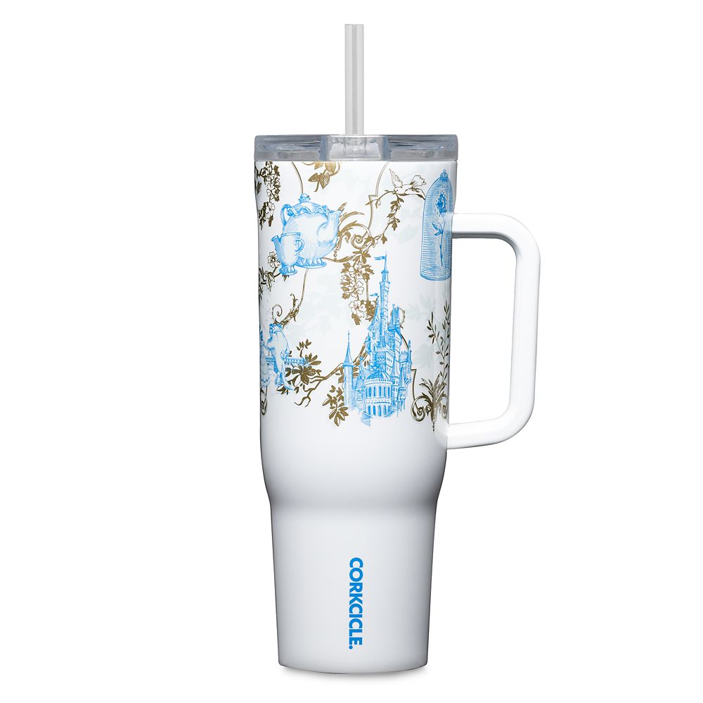 Vaso Cruiser de acero inoxidable con bombilla Belle por Corkcicle – La Bella y la Bestia