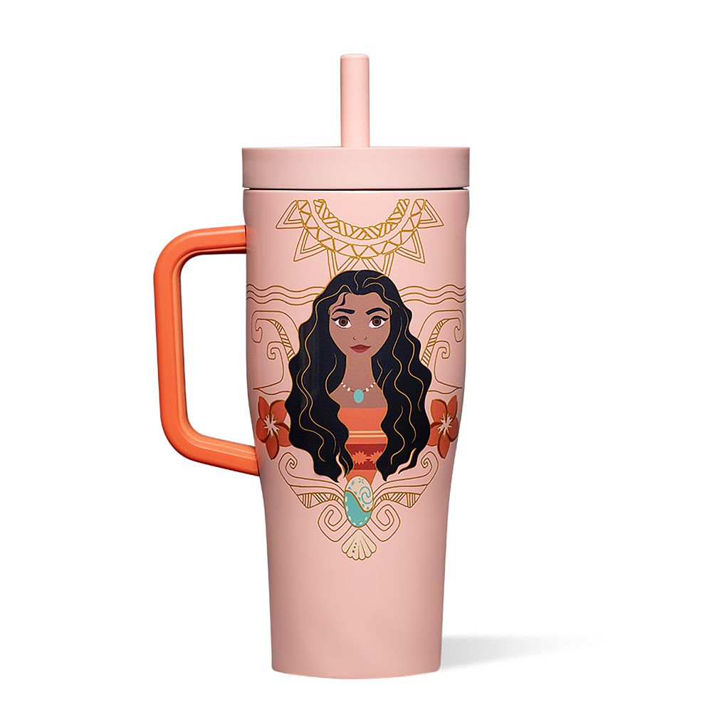 Vaso Cruiser de acero inoxidable con bombilla Moana por Corkcicle – Princesas de Disney