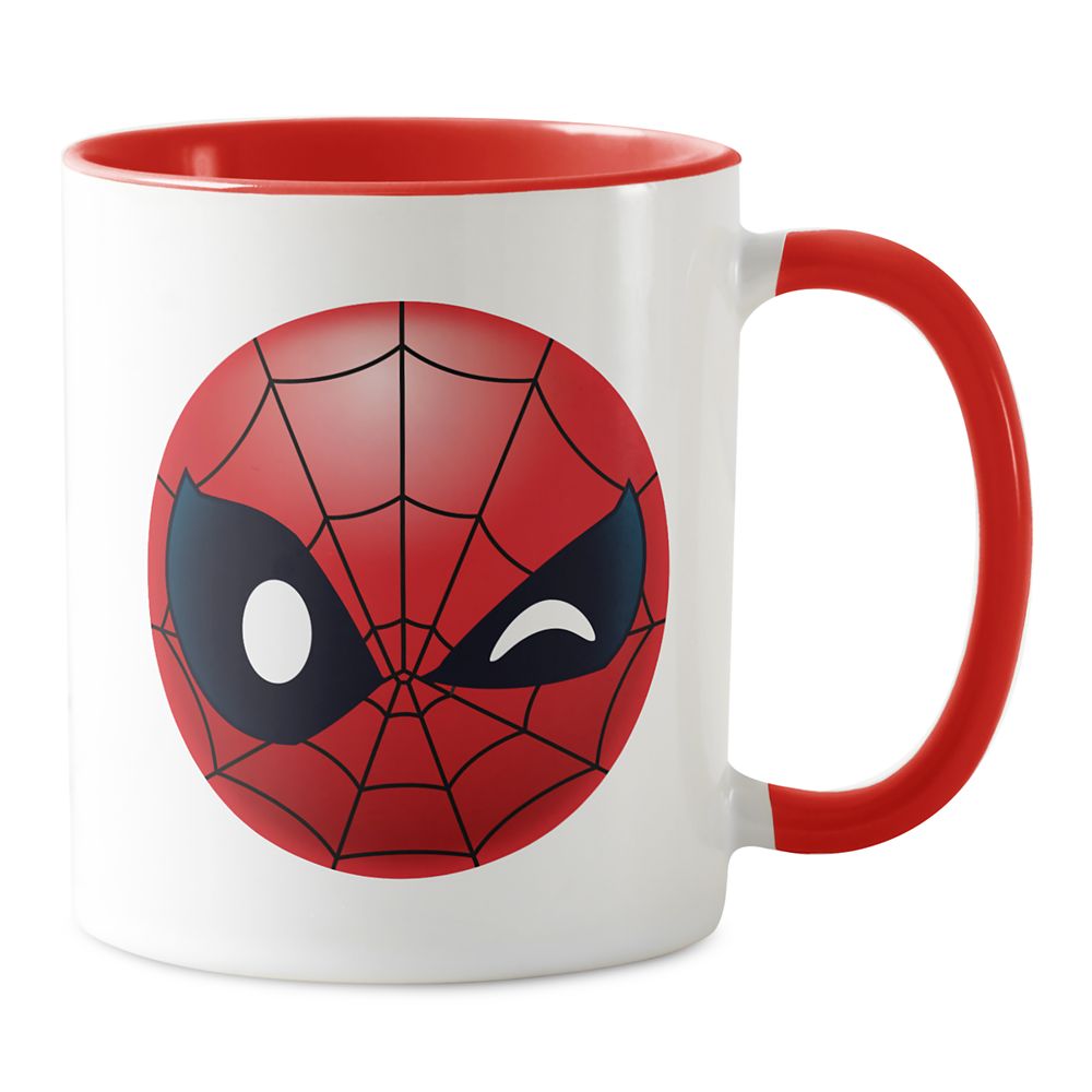 Taza de café Spider-Man Emoji guiñando