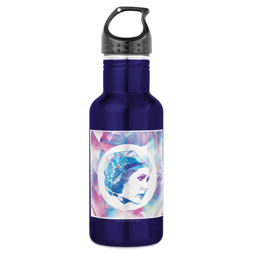 Botella de agua iridiscente Princesa Leia Pop – Star Wars