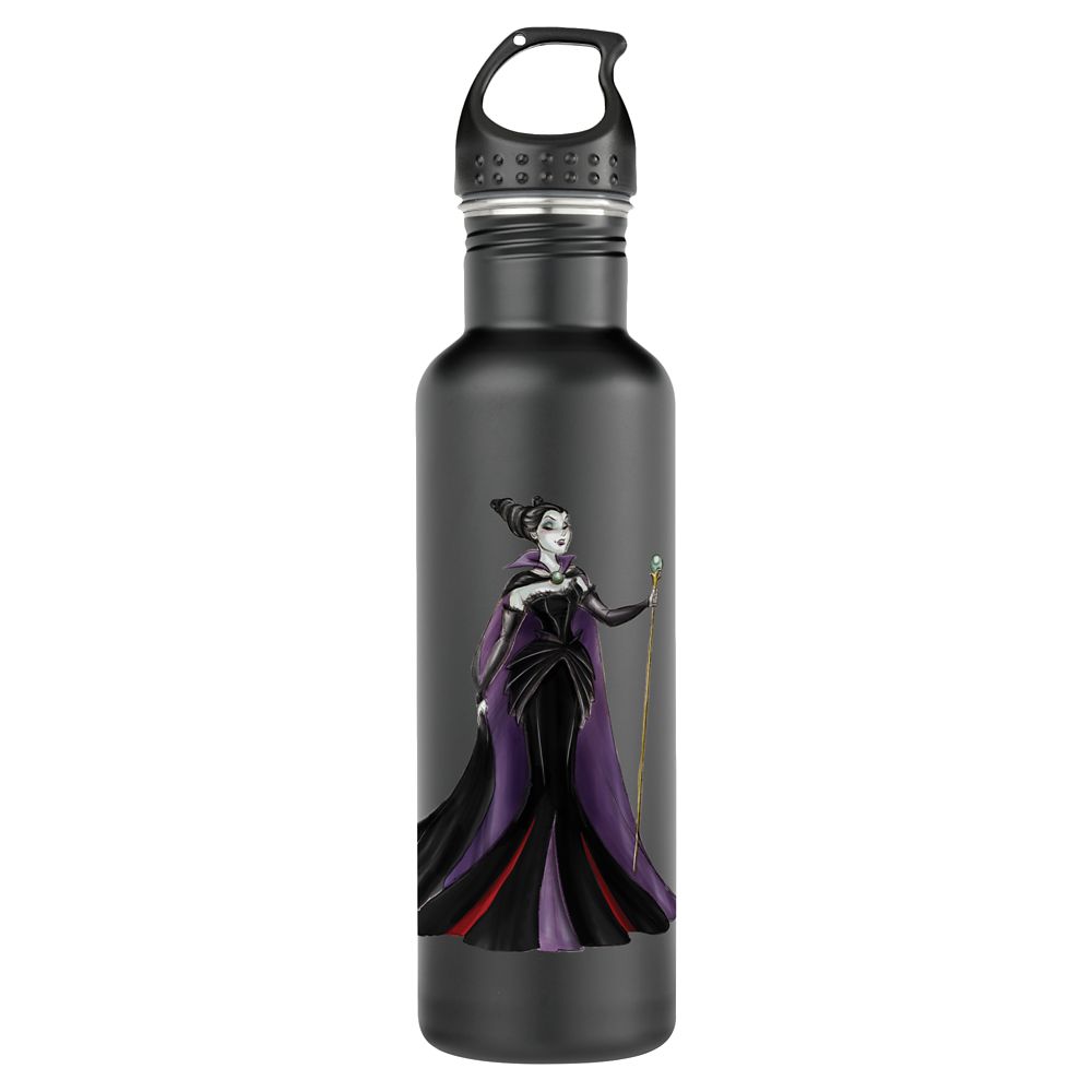 Botella de agua Maléfica – Colección de Diseñador Arte de Villanos de Disney