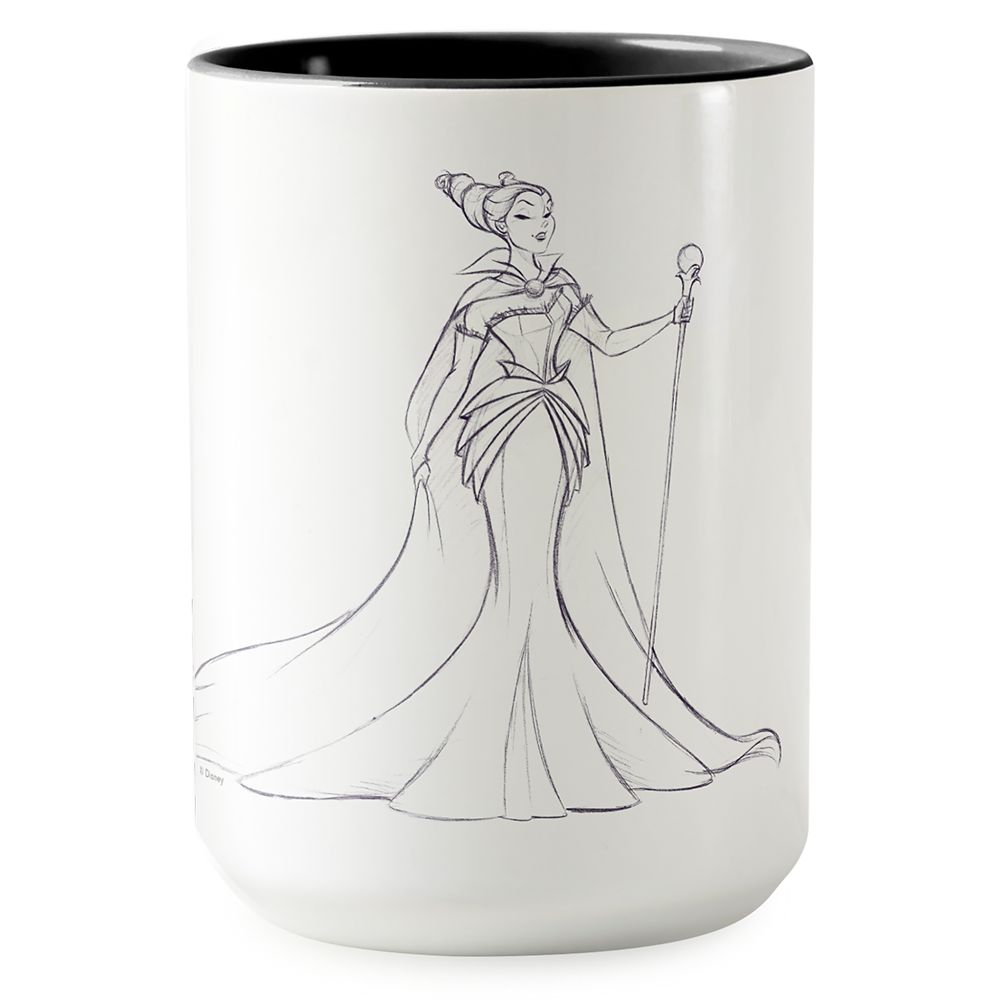 Taza de café bicolor Maléfica – Colección de Diseñador Arte de Villanos de Disney