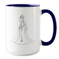 Taza de café bicolor Reina Malvada – Colección de Diseñador Arte de Villanos de Disney