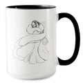 Taza de café bicolor Cruella de Vil – Colección de Diseñador Arte de Villanos de Disney