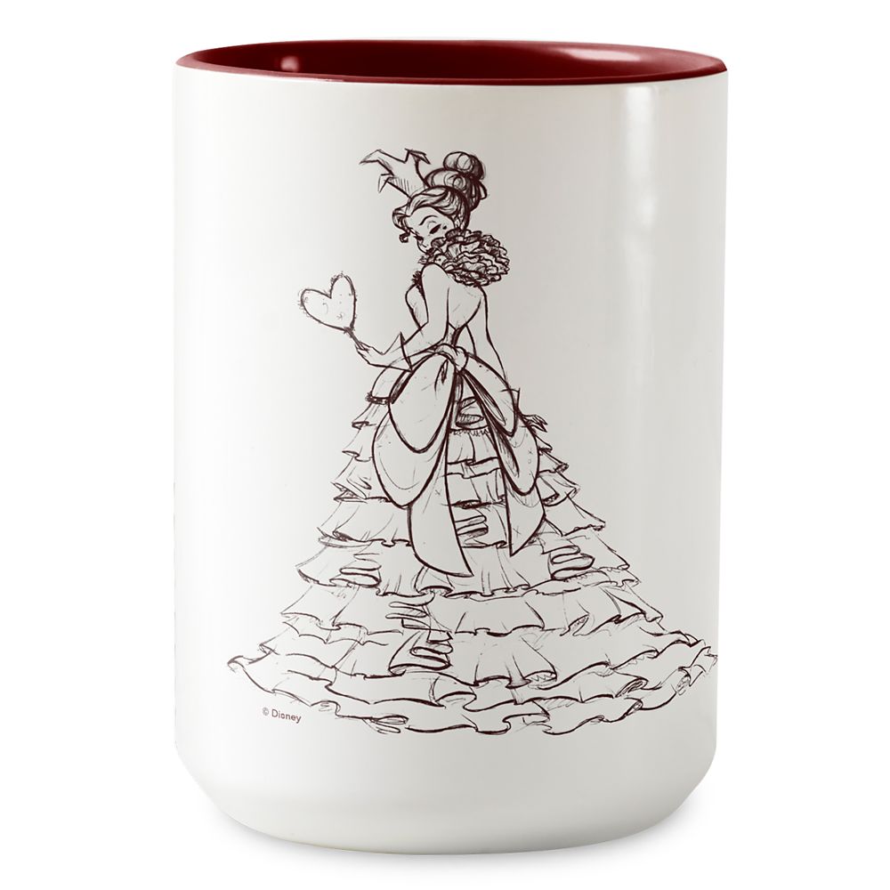 Taza de café bicolor Reina de Corazones – Colección de Diseñador Arte de Villanos de Disney