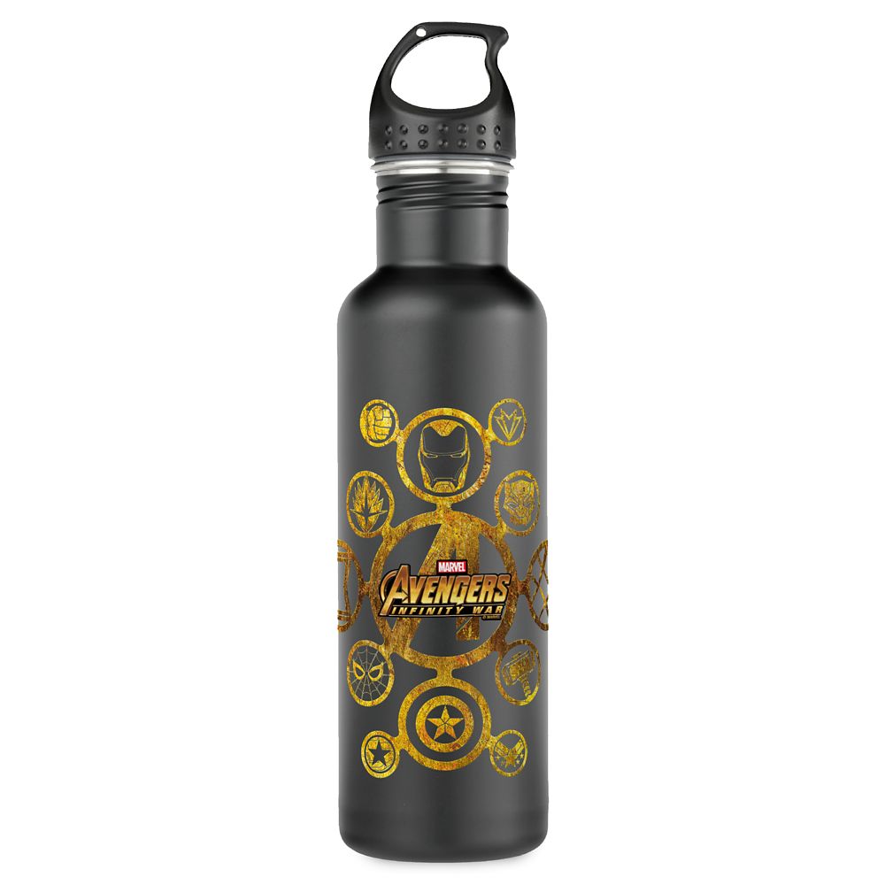 Botella de agua íconos de héroes conectados – Marvel's Avengers: Infinity War