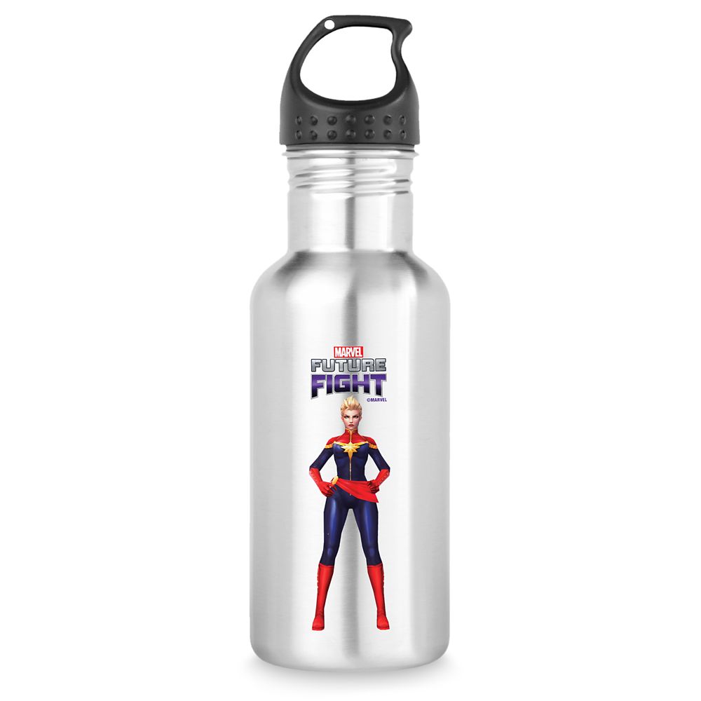 Botella de agua de acero inoxidable Marvel's Captain Marvel – Marvel Future Fight