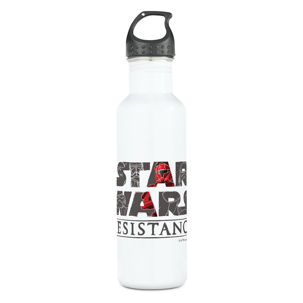 Botella de agua de acero inoxidable con logo Star Wars Resistance