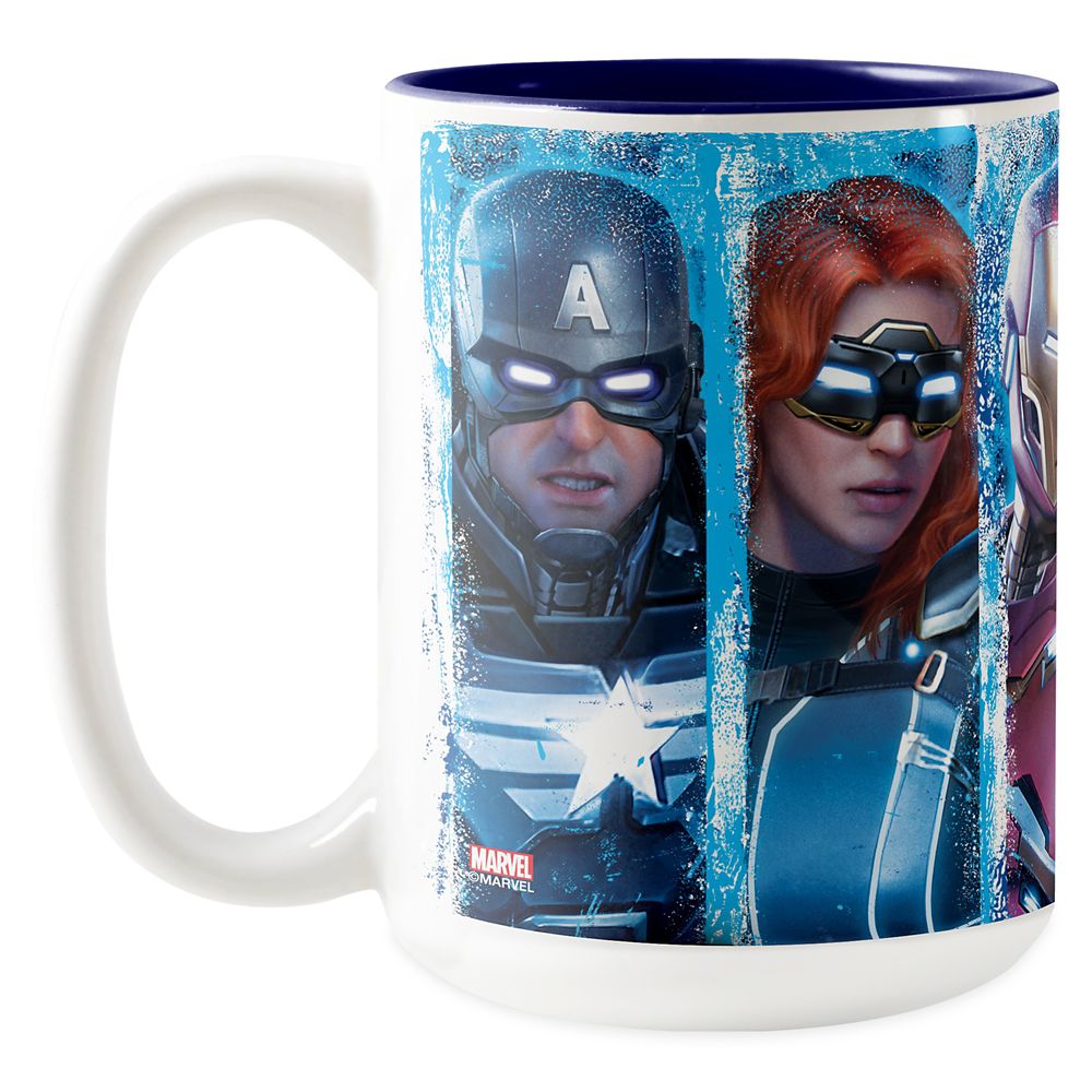 Taza de café bicolor alineación de Avengers sobre el logo