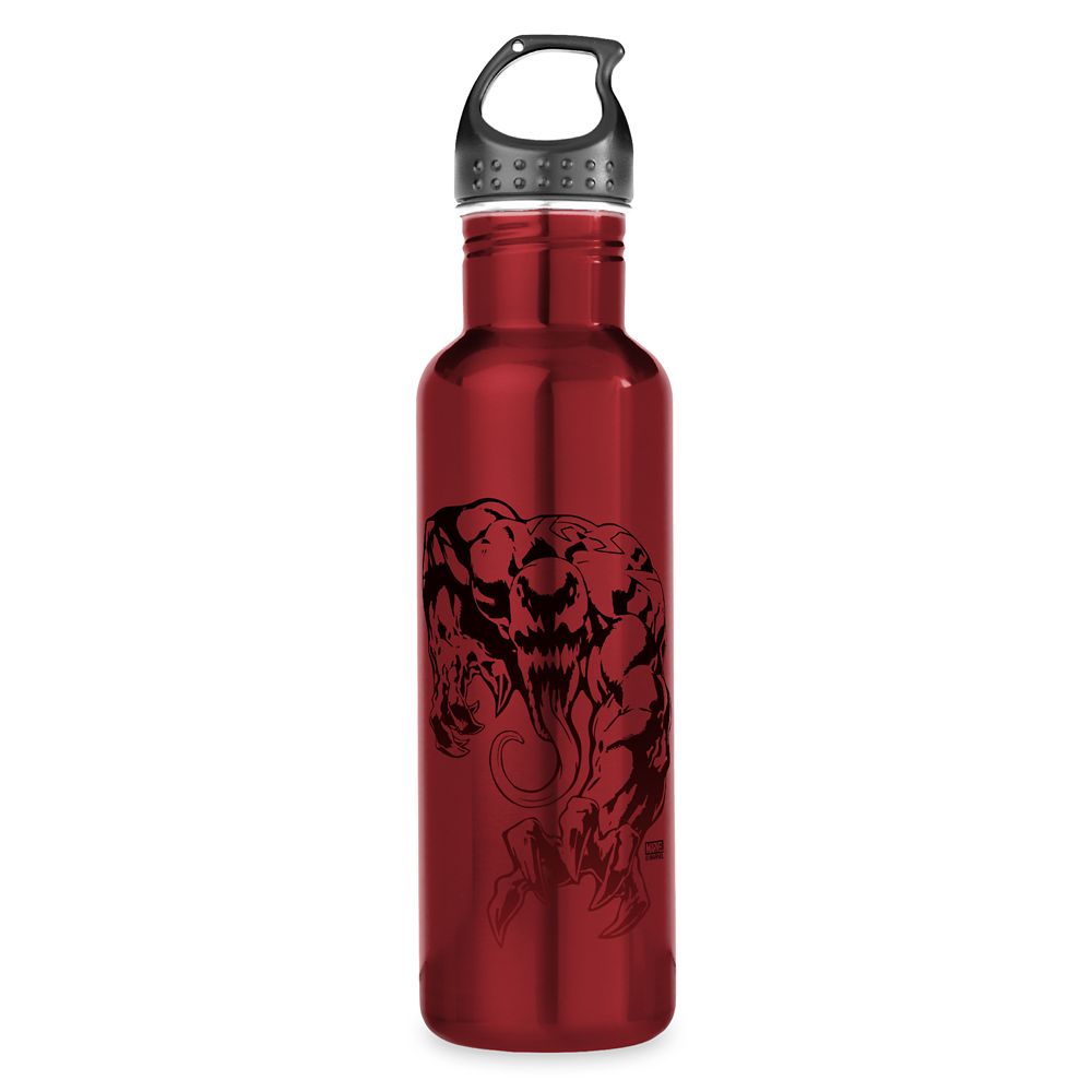 Botella de agua de acero inoxidable gráfico degradado Venom reptando