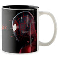 Taza bicolor Spider-Man: Miles Morales perfil glitch