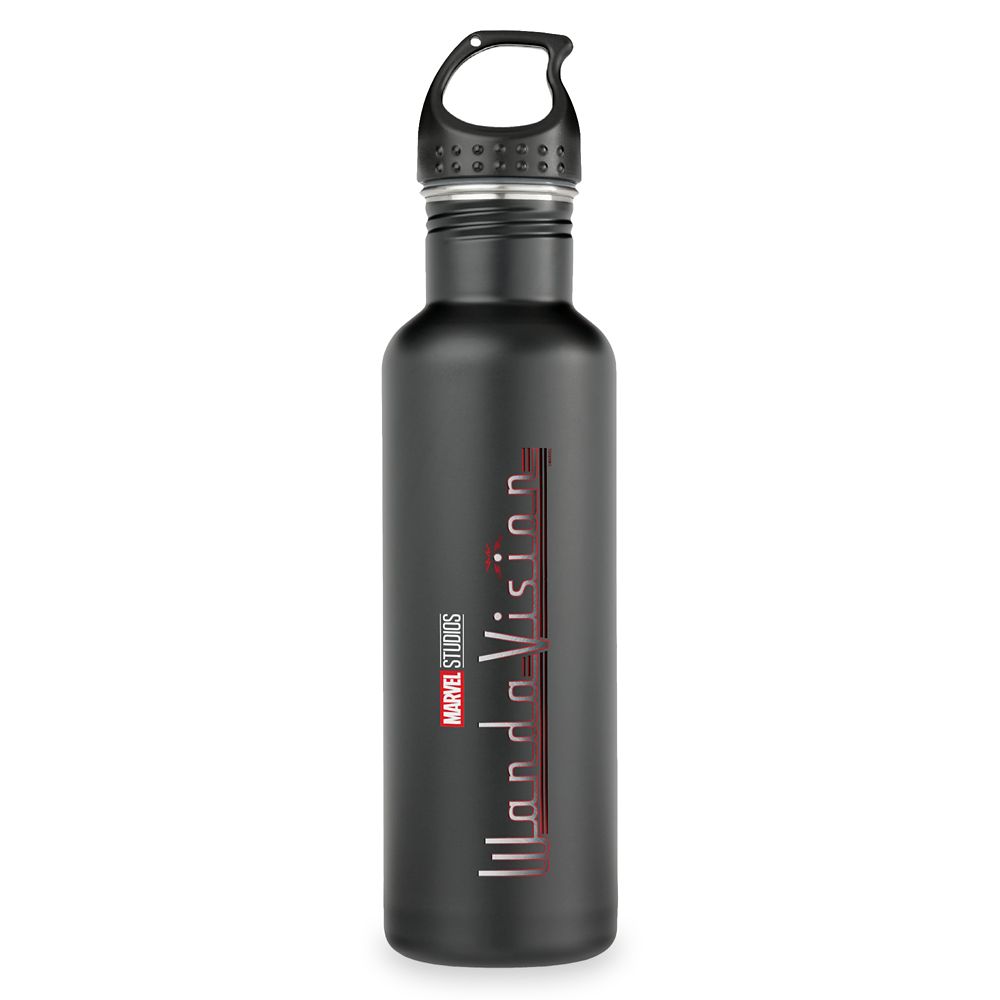 Botella de agua de acero inoxidable con logo WandaVision