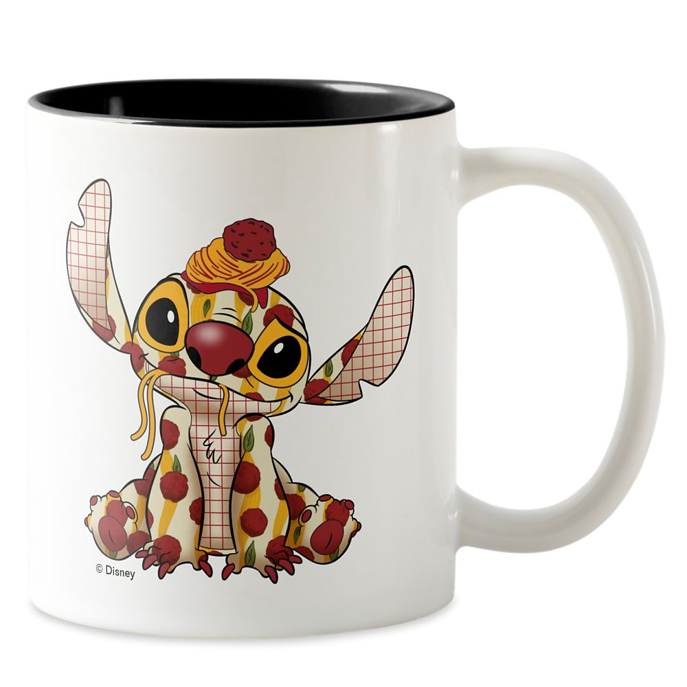 Taza de café bicolor Stitch irrumpe en Disney – La Dama y el Vagabundo