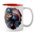 Taza de café bicolor Falcon y el Soldado del Invierno: Capitán América John F. Walker
