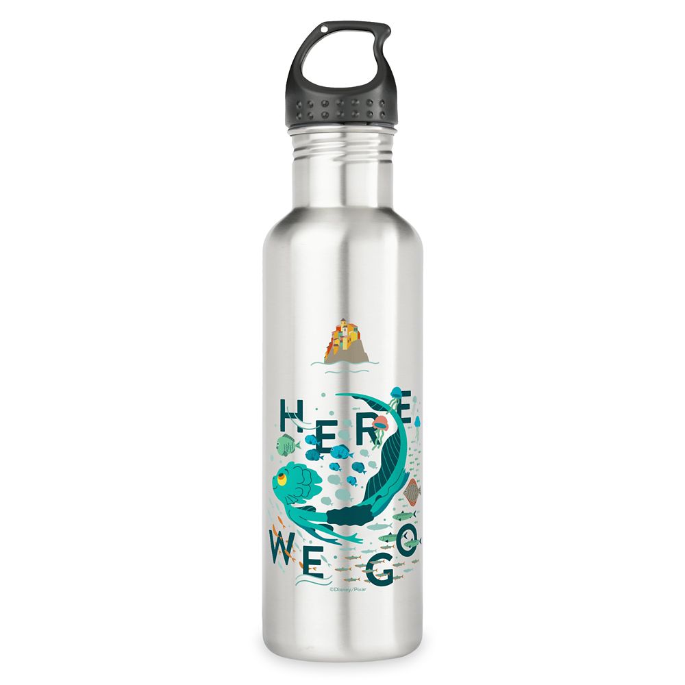Botella de agua de acero inoxidable Luca 'Allá vamos'