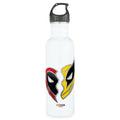 Botella de agua de acero inoxidable Deadpool y Wolverine Charms de mejores amigos