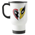 Taza de viaje Deadpool y Wolverine Charms de mejores amigos