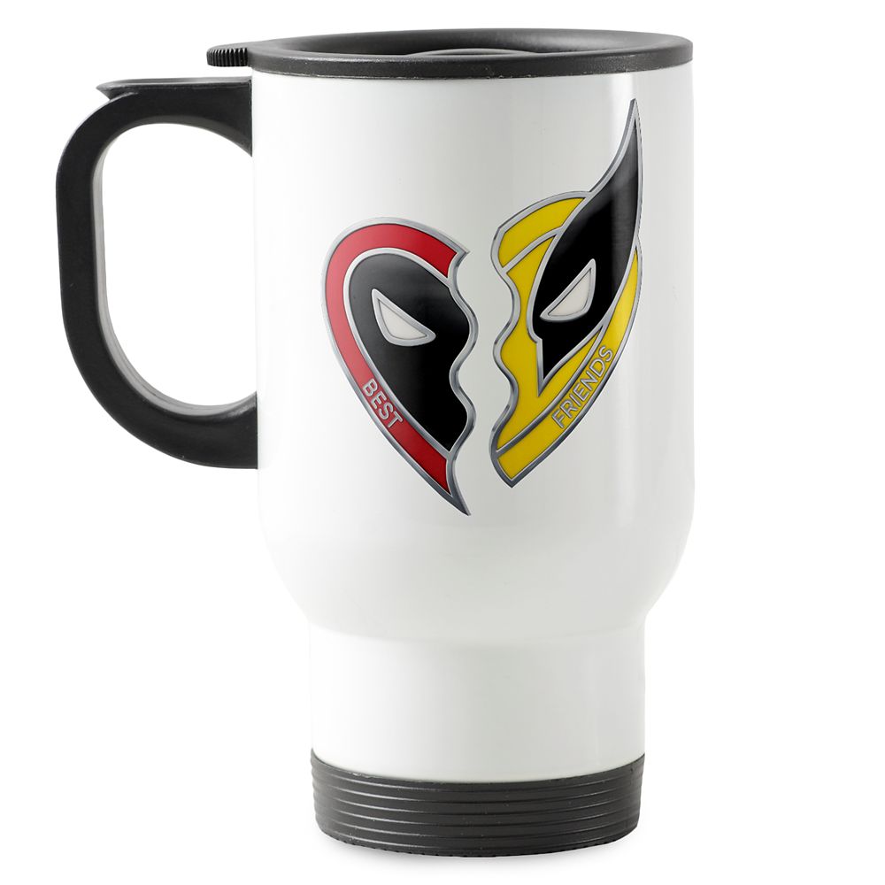Taza de viaje Deadpool y Wolverine Charms de mejores amigos
