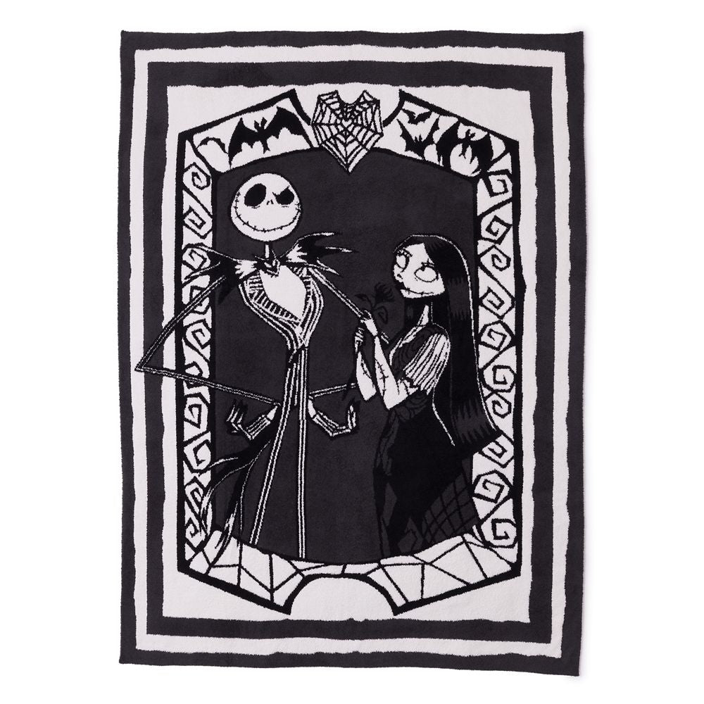 Manta CozyChic Jack Skellington y Sally por Barefoot Dreams – El Extraño Mundo de Jack