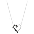 Collar con colgante de corazón y espinas Maléfica
