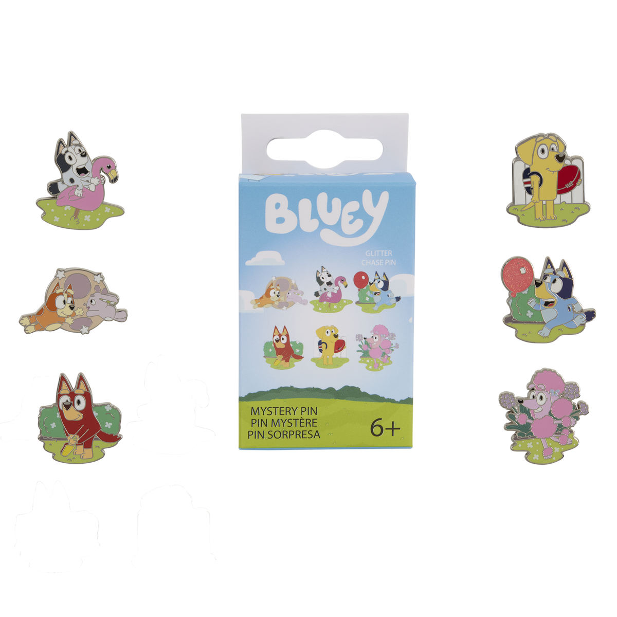 Pin sorpresa Bluey y sus amigos