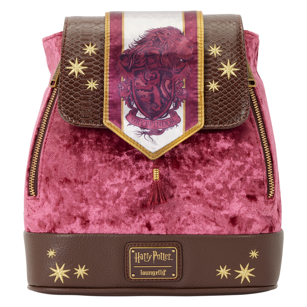 Mini mochila de terciopelo estandarte Gryffindor Harry Potter (exclusiva)