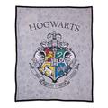Harry Potter Blanket Featuring Hogwarts Crest Pattern