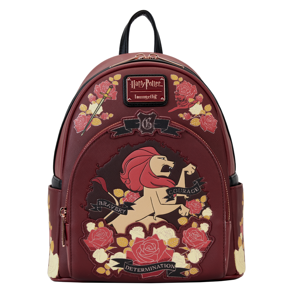 Mini mochila tatuaje floral casa Gryffindor Harry Potter