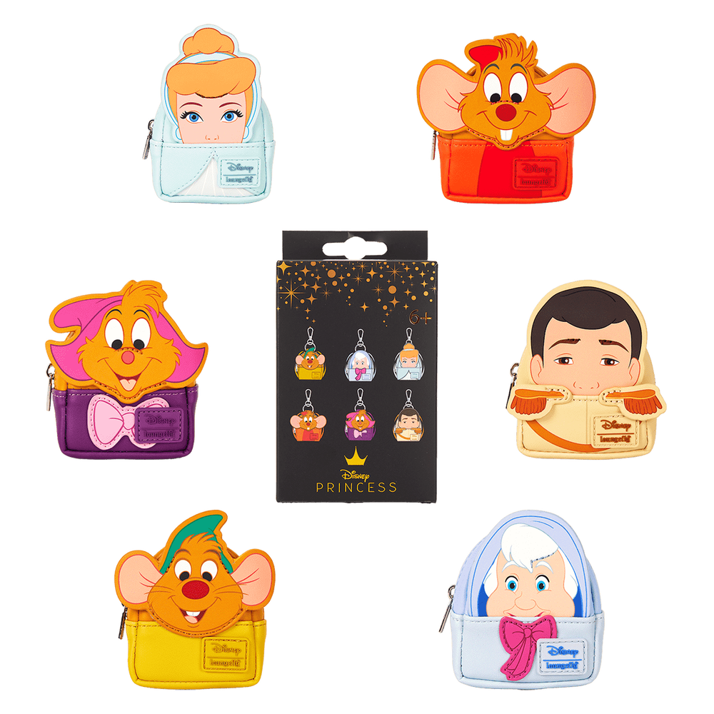 Cinderella 75th Anniversary Cosplay Mystery Mini Backpack Keychain Charm