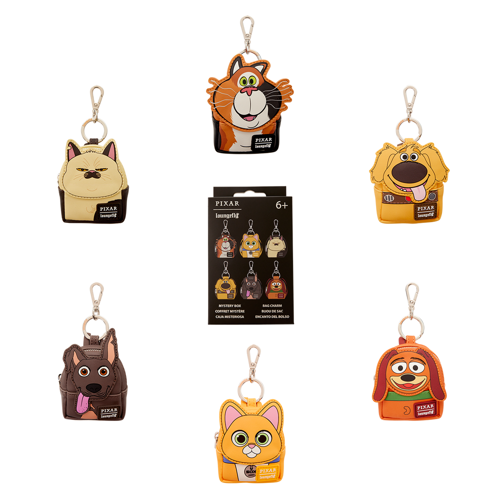 Pixar Dogs & Cats Cosplay Mystery Mini Backpack Keychain Charm