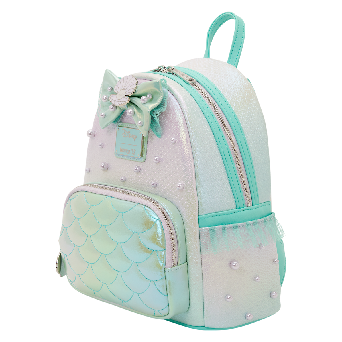 Mini mochila iridiscente con perlas Ariel – La Sirenita