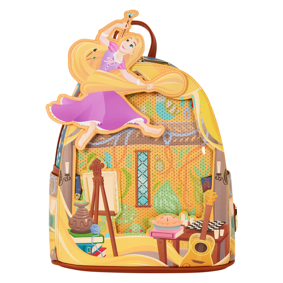 Mini mochila para pines Rapunzel que brilla en la oscuridad – Enredados