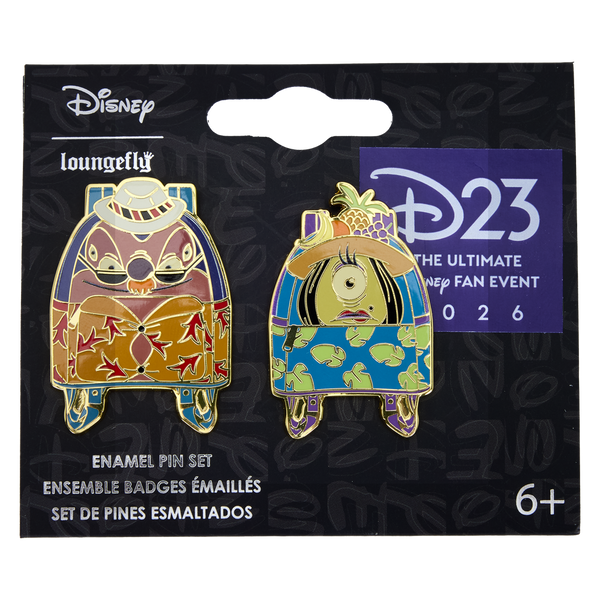 Set de 2 pines exclusivo D23 Lilo y Stitch Jumba y Pleakley