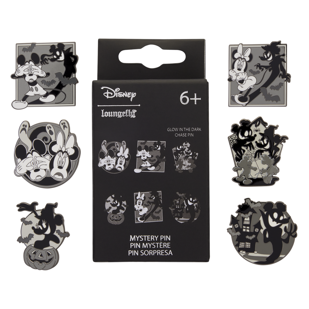 Mickey & Minnie Mouse Ghost Glow Mystery Box Pin