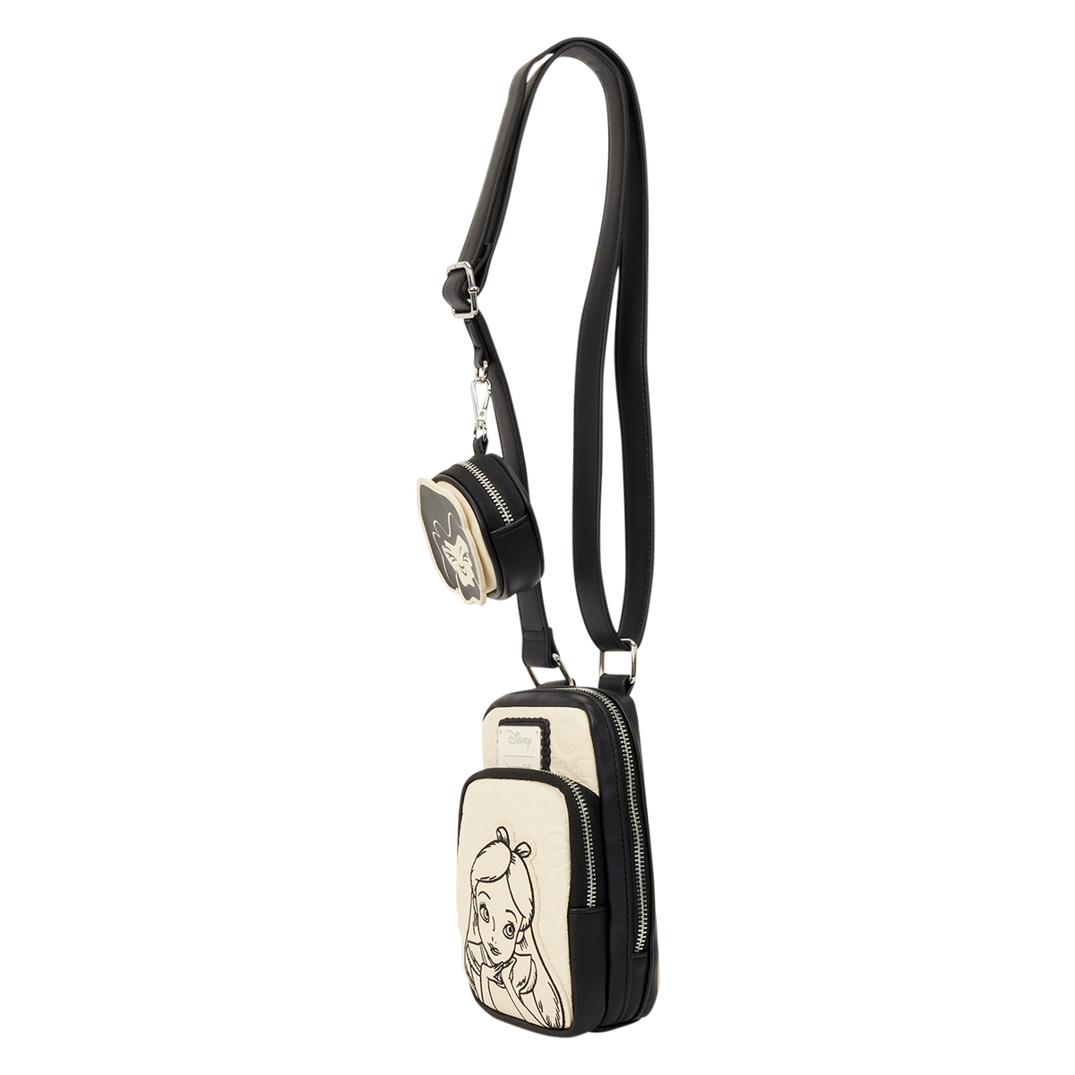 Bolso porta celular Alicia con monedero flor – Alicia en el País de las Maravillas