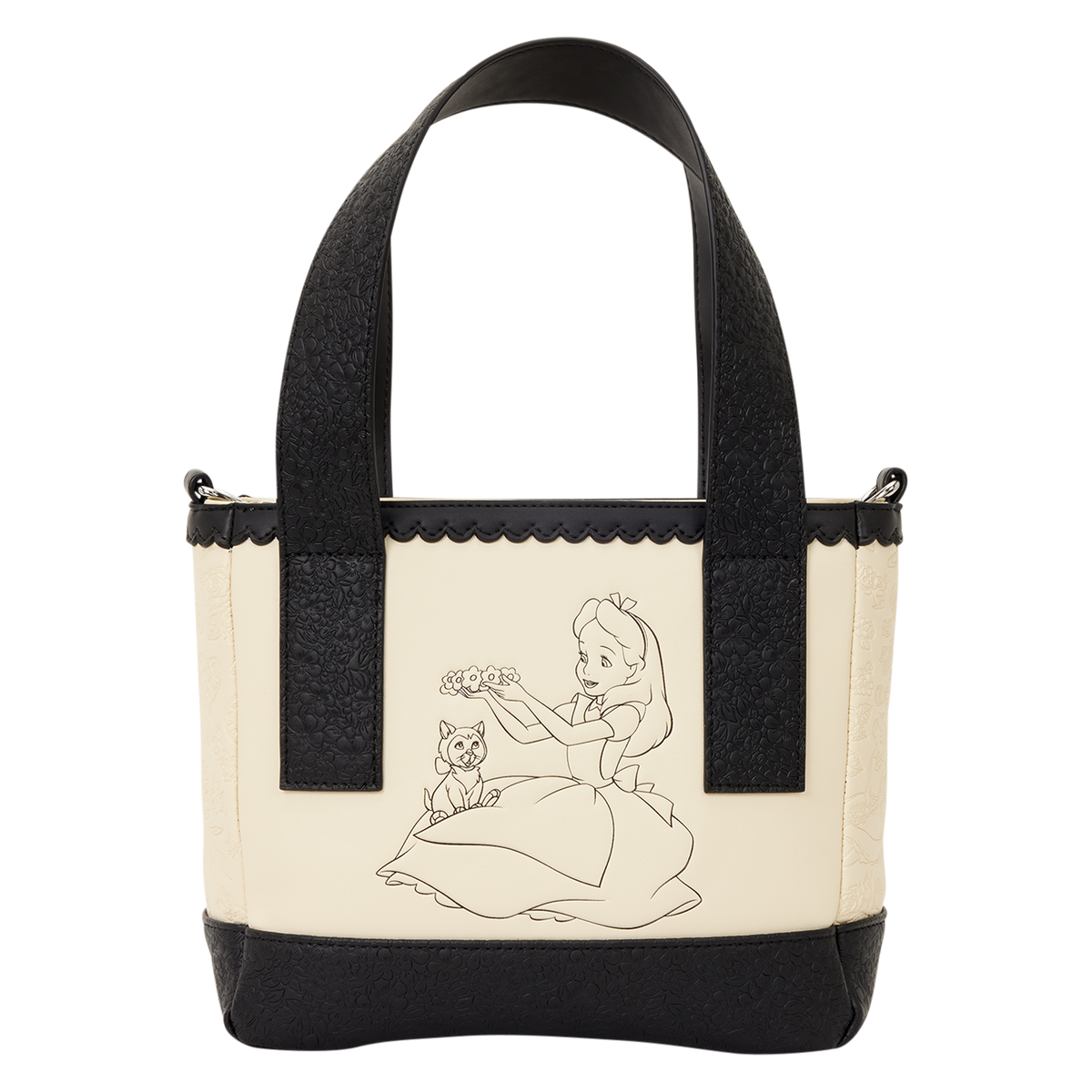 Mini tote cruzado Alicia y Dina – Alicia en el País de las Maravillas