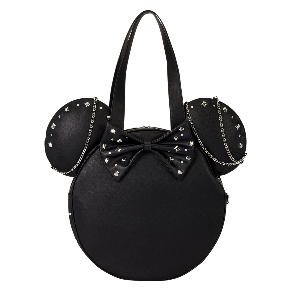 Minnie Mouse Studs & Chains Oversized Figural Tote Bag
