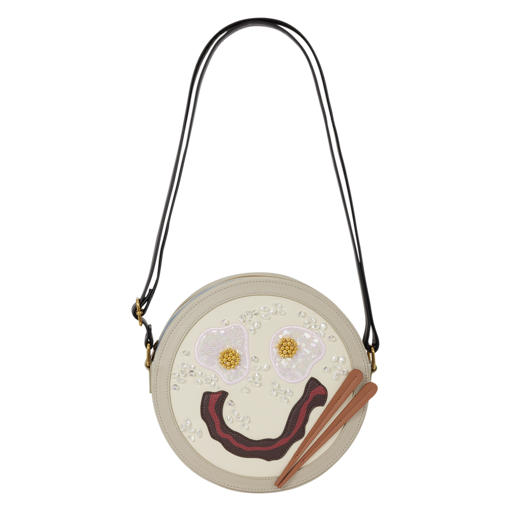 Mulan Congee Smiley Face Crossbody Bag