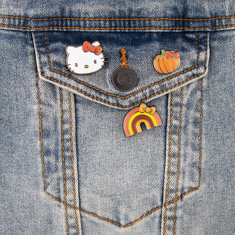 Set de 3 mini pines Hello Kitty Pumpkin Spice
